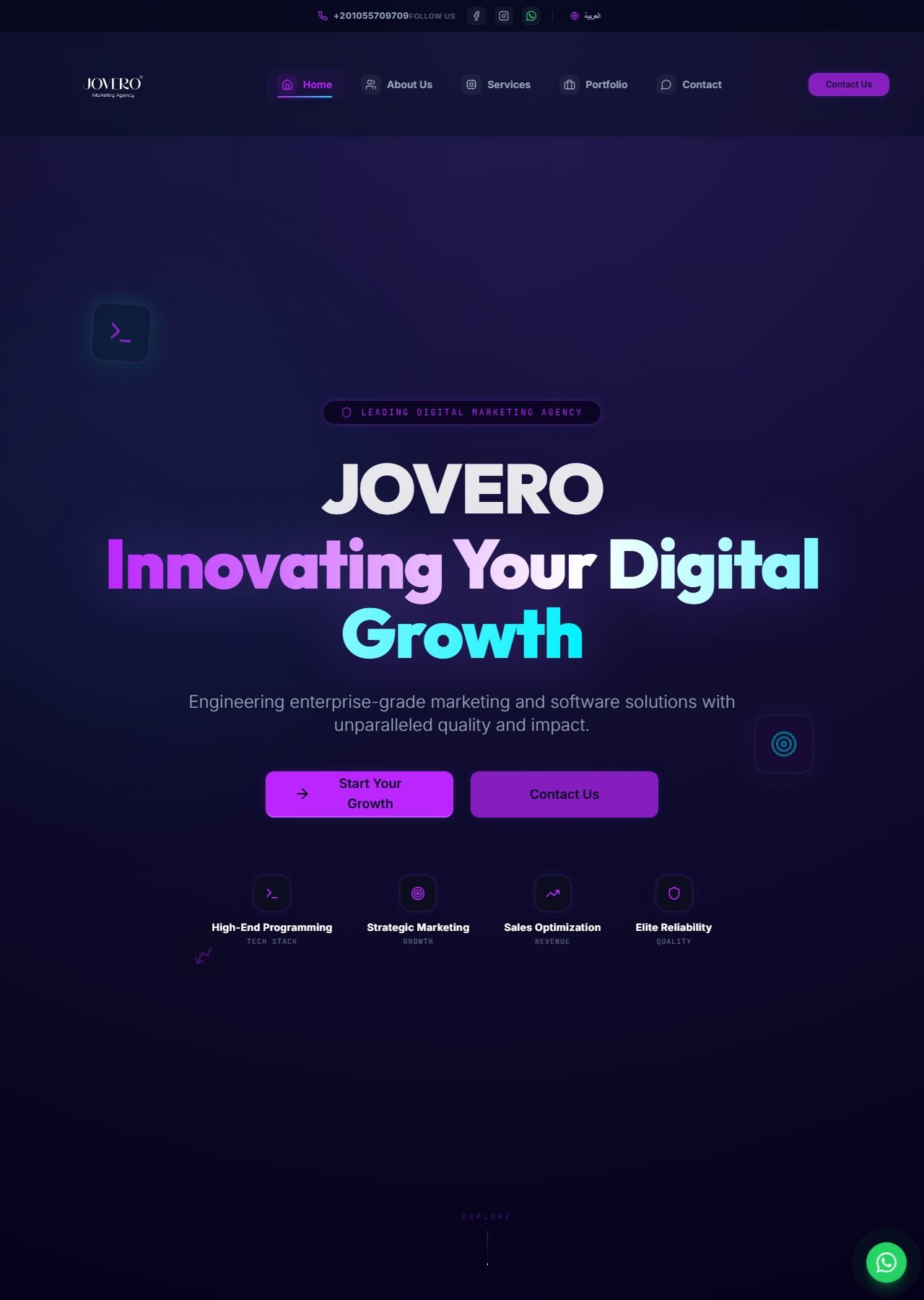 JOVERO — Premier Marketing & Digital Growth Agency