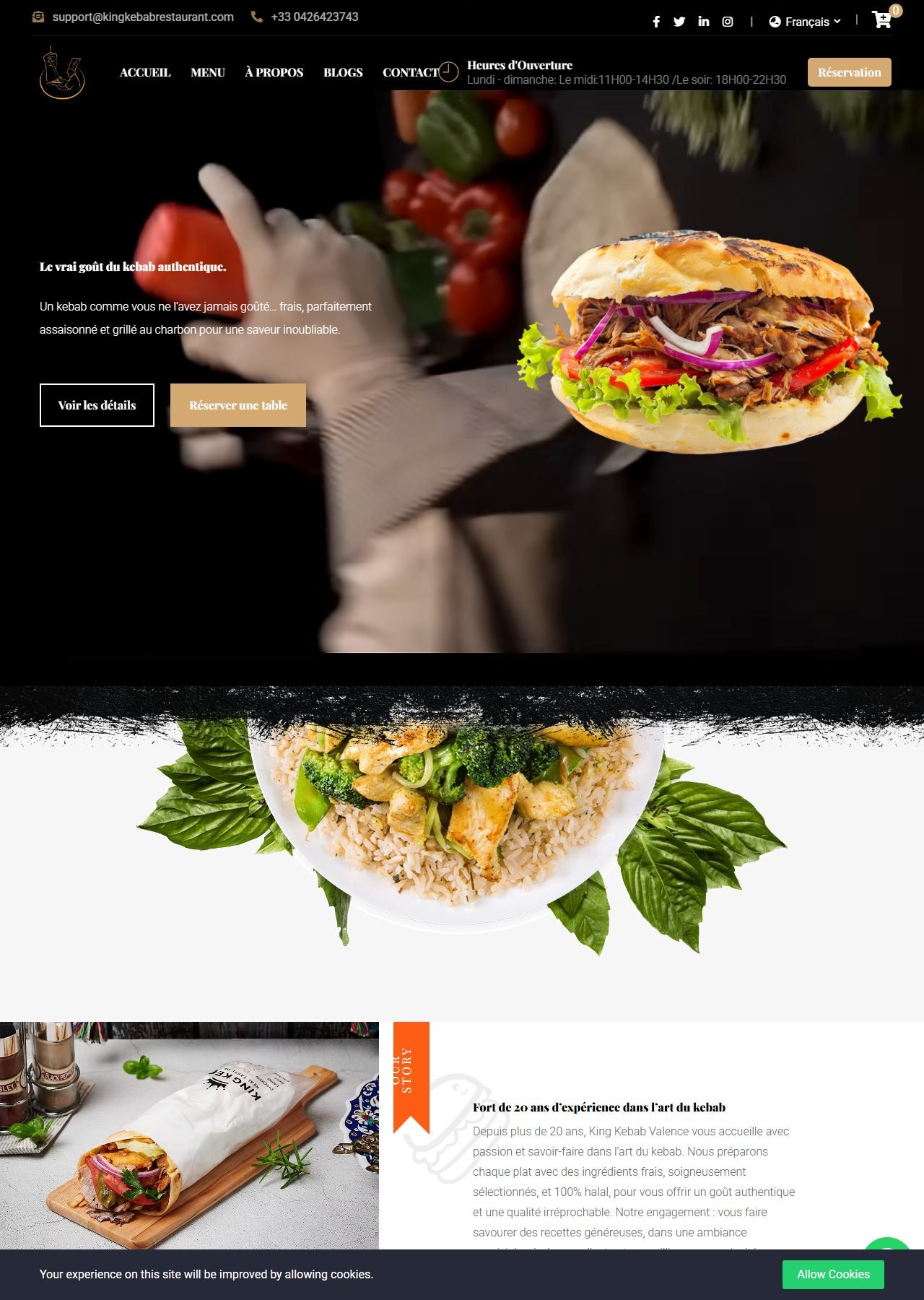 King Kebab Le Pouzin — French Restaurant Site
