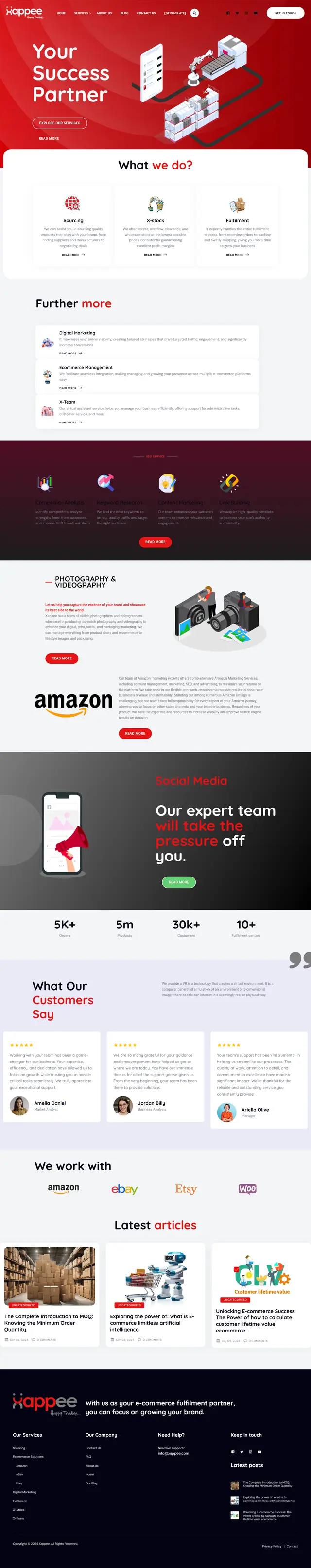 Xappee — E-Commerce Fulfillment Platform screenshot — Tech / SaaS built by Khaled Ahmed