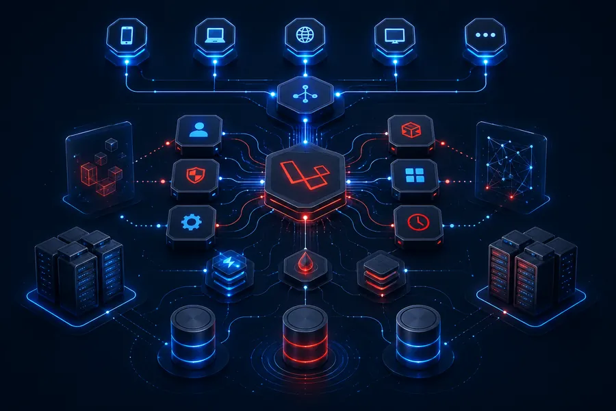 Laravel backend architecture with API endpoints and database — expert Laravel development
