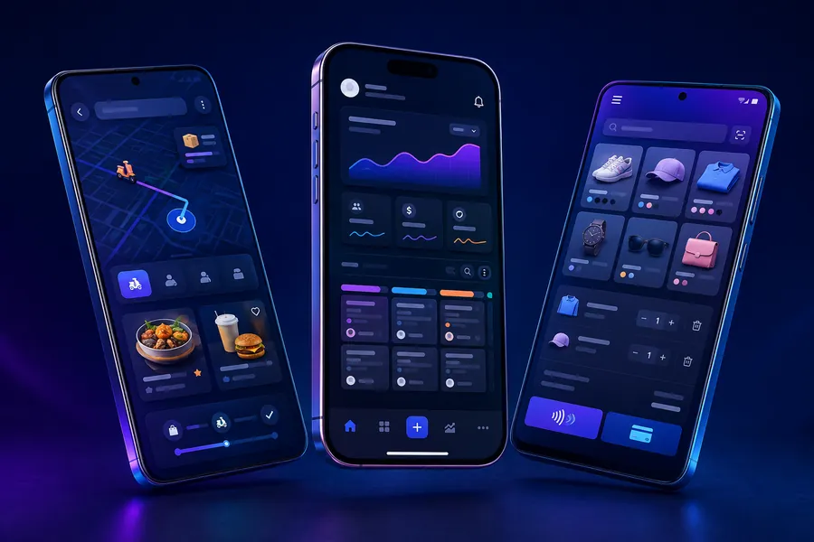 iOS and Android mobile apps built with Flutter and React Native — mobile app development company